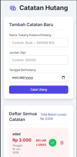 Script Catat Hutang