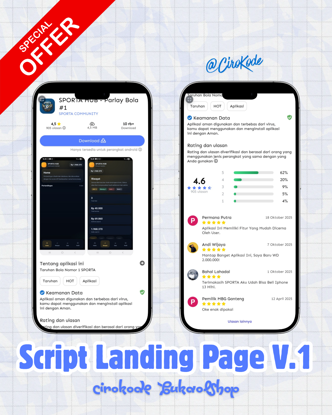 Script Landing Page Vol.1