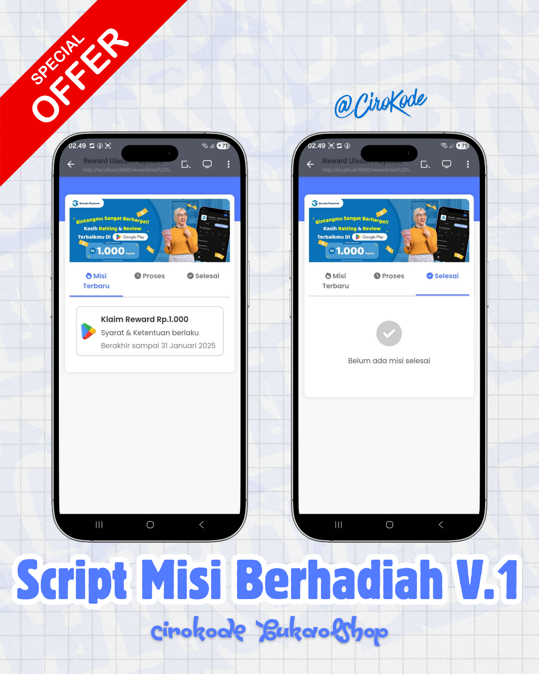 Script Misi Berhadiah