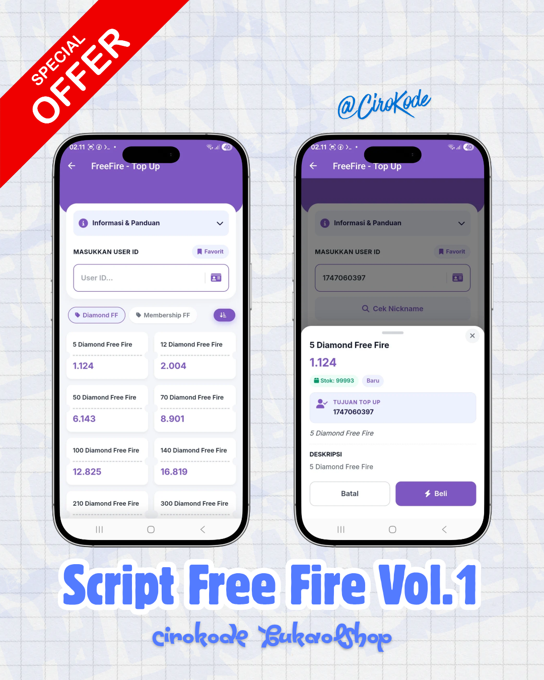 Script Free Fire Vol.1