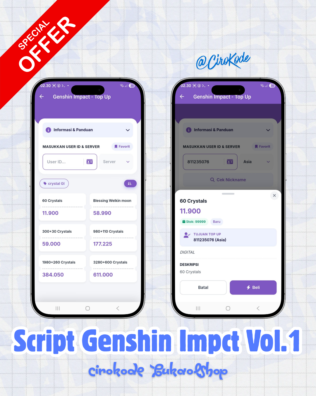 Script Genshin Impact Vol.1